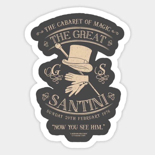 The Great Santini Columbo Sticker by BOEC Gear